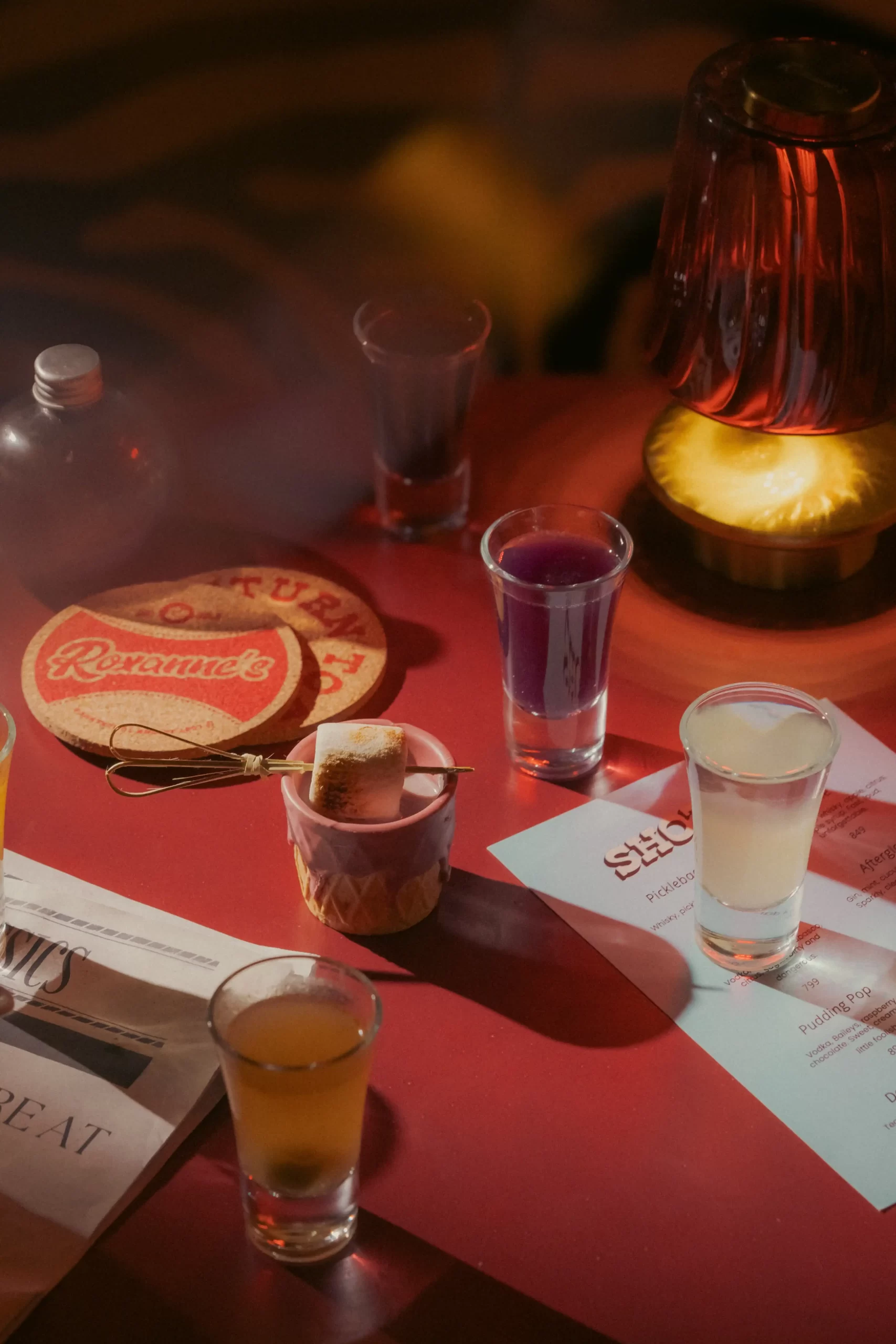 Pickleback, rebound, afterglow,hotline
